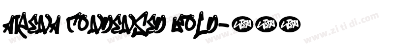Arena Condensed Bold字体转换